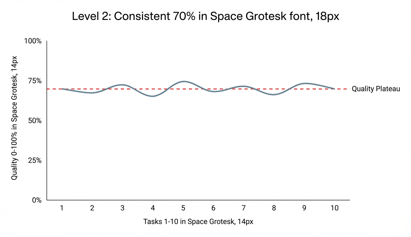 Level 2 Quality Plateau Chart - Consistent 70% Performance